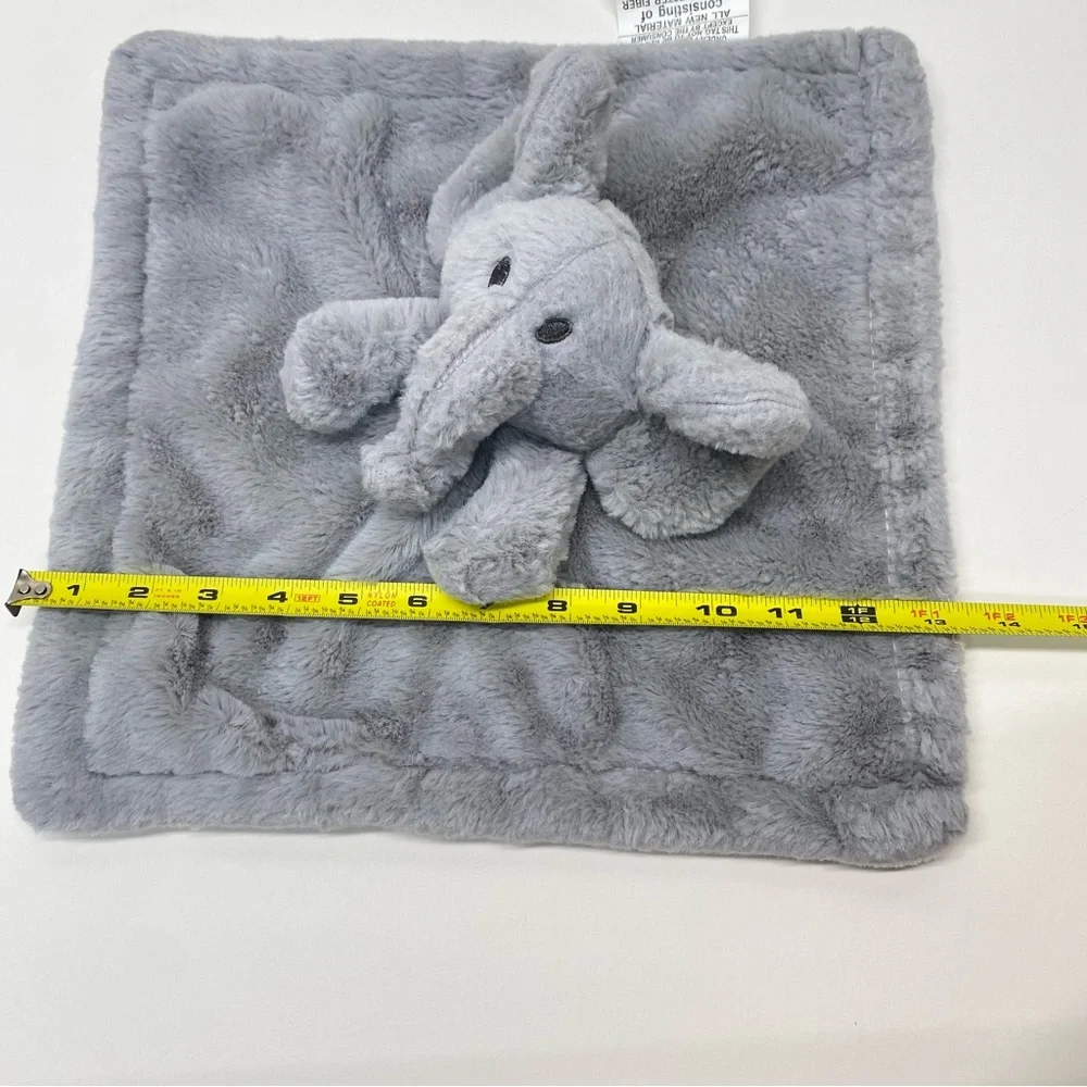 Gray Elephant Lovey Baby Security Blanket By SL Home Fashion Baby Toy Plush Soft